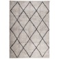 vidaXL Teppich Shaggy Hochflor Modern Beige und Anthrazit 120x170 cm vidaXL Teppich Shaggy Hochflor Modern Beige und Anthrazit 120x170 cm