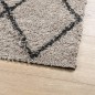 vidaXL Teppich Shaggy Hochflor Modern Beige und Anthrazit 120x170 cm vidaXL Teppich Shaggy Hochflor Modern Beige und Anthrazit 120x170 cm