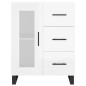 Highboard Hochglanz-Weiß 69,5x34x180 cm Holzwerkstoff Highboard Hochglanz-Weiß 69,5x34x180 cm Holzwerkstoff