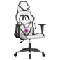 vidaXL Gaming-Stuhl mit Massagefunktion Weiß und Schwarz Kunstleder vidaXL Gaming-Stuhl mit Massagefunktion Weiß und Schwarz Kunstleder