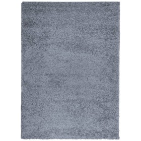 vidaXL Teppich Shaggy Hochflor Modern Blau 240x340 cm