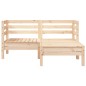 vidaXL Gartensofa 2-Sitzer mit Hocker Massivholz Kiefer vidaXL Gartensofa 2-Sitzer mit Hocker Massivholz Kiefer