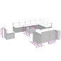 vidaXL 11-tlg. Garten-Sofagarnitur mit Kissen Schwarz Poly Rattan vidaXL 11-tlg. Garten-Sofagarnitur mit Kissen Schwarz Poly Rattan