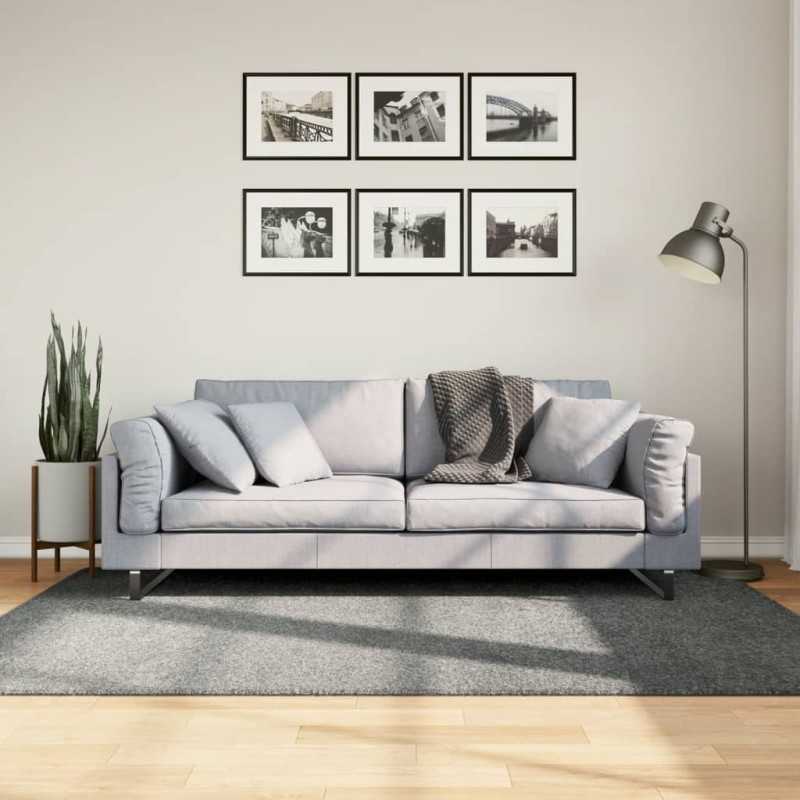 vidaXL Teppich Shaggy Hochflor Modern Grün 140x200 cm vidaXL Teppich Shaggy Hochflor Modern Grün 140x200 cm
