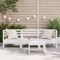 vidaXL Gartensofa 3-Sitzer Weiß Massivholz Kiefer vidaXL Gartensofa 3-Sitzer Weiß Massivholz Kiefer