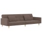 vidaXL Schlafsofa 2-Sitzer mit 2 Kissen Taupe Stoff vidaXL Schlafsofa 2-Sitzer mit 2 Kissen Taupe Stoff