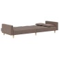 vidaXL Schlafsofa 2-Sitzer mit 2 Kissen Taupe Stoff vidaXL Schlafsofa 2-Sitzer mit 2 Kissen Taupe Stoff