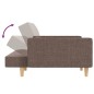 vidaXL Schlafsofa 2-Sitzer mit 2 Kissen Taupe Stoff vidaXL Schlafsofa 2-Sitzer mit 2 Kissen Taupe Stoff