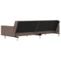 vidaXL Schlafsofa 2-Sitzer mit 2 Kissen Taupe Stoff vidaXL Schlafsofa 2-Sitzer mit 2 Kissen Taupe Stoff