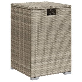 vidaXL Propan-Tank-Verstecktisch Hellgrau 40x40x60 cm Poly Rattan