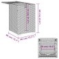 vidaXL Propan-Tank-Verstecktisch Hellgrau 40x40x60 cm Poly Rattan vidaXL Propan-Tank-Verstecktisch Hellgrau 40x40x60 cm Poly Rattan