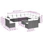 vidaXL 13-tlg. Garten-Sofagarnitur mit Kissen Schwarz Poly Rattan vidaXL 13-tlg. Garten-Sofagarnitur mit Kissen Schwarz Poly Rattan