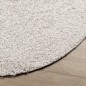 vidaXL Teppich Shaggy Hochflor Modern Creme Ø 160 cm vidaXL Teppich Shaggy Hochflor Modern Creme Ø 160 cm