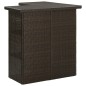 16-tlg. Gartenbar-Set mit Kissen Poly Rattan Braun 16-tlg. Gartenbar-Set mit Kissen Poly Rattan Braun