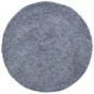 vidaXL Teppich Shaggy Hochflor Modern Blau Ø 240 cm vidaXL Teppich Shaggy Hochflor Modern Blau Ø 240 cm