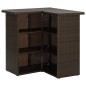 16-tlg. Gartenbar-Set mit Kissen Poly Rattan Braun 16-tlg. Gartenbar-Set mit Kissen Poly Rattan Braun