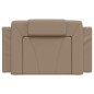 vidaXL Kopfteil-Kissen Cappuccino-Braun 80 cm Kunstleder