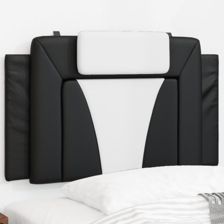vidaXL Kopfteil-Kissen Schwarz und Weiß 90 cm Kunstleder