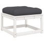 vidaXL 7-tlg. Garten-Lounge-Set mit Kissen Weiß Massivholz Kiefer vidaXL 7-tlg. Garten-Lounge-Set mit Kissen Weiß Massivholz Kiefer