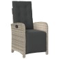 vidaXL 5-tlg. Garten-Essgruppe mit Kissen Hellgrau Poly Rattan vidaXL 5-tlg. Garten-Essgruppe mit Kissen Hellgrau Poly Rattan