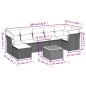 vidaXL 8-tlg. Garten-Sofagarnitur mit Kissen Schwarz Poly Rattan vidaXL 8-tlg. Garten-Sofagarnitur mit Kissen Schwarz Poly Rattan