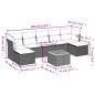 vidaXL 8-tlg. Garten-Sofagarnitur mit Kissen Schwarz Poly Rattan vidaXL 8-tlg. Garten-Sofagarnitur mit Kissen Schwarz Poly Rattan