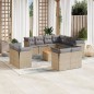 vidaXL 12-tlg. Garten-Sofagarnitur mit Kissen Beige Poly Rattan vidaXL 12-tlg. Garten-Sofagarnitur mit Kissen Beige Poly Rattan