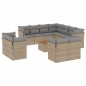 vidaXL 12-tlg. Garten-Sofagarnitur mit Kissen Beige Poly Rattan vidaXL 12-tlg. Garten-Sofagarnitur mit Kissen Beige Poly Rattan
