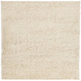 vidaXL Teppich Shaggy Hochflor Modern Golden 200x200 cm