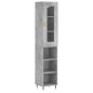 Highboard Betongrau 34,5x34x180 cm Holzwerkstoff Highboard Betongrau 34,5x34x180 cm Holzwerkstoff