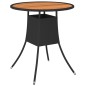 vidaXL 7-tlg. Garten-Sofagarnitur mit Auflagen Poly Rattan Schwarz vidaXL 7-tlg. Garten-Sofagarnitur mit Auflagen Poly Rattan Schwarz
