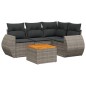 vidaXL 5-tlg. Garten-Sofagarnitur mit Kissen Grau Poly Rattan vidaXL 5-tlg. Garten-Sofagarnitur mit Kissen Grau Poly Rattan