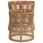 vidaXL Garten-Beistelltische 2 Stk. mit Holzplatte Beige Poly Rattan vidaXL Garten-Beistelltische 2 Stk. mit Holzplatte Beige Poly Rattan