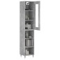 Highboard Betongrau 34,5x34x180 cm Holzwerkstoff Highboard Betongrau 34,5x34x180 cm Holzwerkstoff