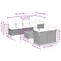 vidaXL 8-tlg. Garten-Sofagarnitur mit Kissen Beige Poly Rattan vidaXL 8-tlg. Garten-Sofagarnitur mit Kissen Beige Poly Rattan