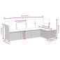 vidaXL 5-tlg. Garten-Sofagarnitur mit Kissen Schwarz Poly Rattan vidaXL 5-tlg. Garten-Sofagarnitur mit Kissen Schwarz Poly Rattan