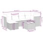 vidaXL 7-tlg. Garten-Sofagarnitur mit Kissen Beige Poly Rattan vidaXL 7-tlg. Garten-Sofagarnitur mit Kissen Beige Poly Rattan
