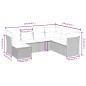 vidaXL 7-tlg. Garten-Sofagarnitur mit Kissen Beige Poly Rattan vidaXL 7-tlg. Garten-Sofagarnitur mit Kissen Beige Poly Rattan