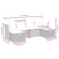 vidaXL 6-tlg. Garten-Sofagarnitur mit Kissen Beige Poly Rattan vidaXL 6-tlg. Garten-Sofagarnitur mit Kissen Beige Poly Rattan
