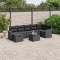 vidaXL 8-tlg. Garten-Sofagarnitur mit Kissen Schwarz Poly Rattan vidaXL 8-tlg. Garten-Sofagarnitur mit Kissen Schwarz Poly Rattan