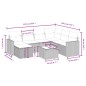 vidaXL 8-tlg. Garten-Sofagarnitur mit Kissen Schwarz Poly Rattan vidaXL 8-tlg. Garten-Sofagarnitur mit Kissen Schwarz Poly Rattan