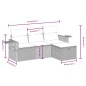 vidaXL 4-tlg. Garten-Sofagarnitur mit Kissen Schwarz Poly Rattan vidaXL 4-tlg. Garten-Sofagarnitur mit Kissen Schwarz Poly Rattan