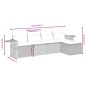 vidaXL 5-tlg. Garten-Sofagarnitur mit Kissen Schwarz Poly Rattan vidaXL 5-tlg. Garten-Sofagarnitur mit Kissen Schwarz Poly Rattan