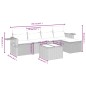 vidaXL 6-tlg. Garten-Sofagarnitur mit Kissen Beige Poly Rattan vidaXL 6-tlg. Garten-Sofagarnitur mit Kissen Beige Poly Rattan