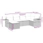 vidaXL 6-tlg. Garten-Sofagarnitur mit Kissen Schwarz Poly Rattan vidaXL 6-tlg. Garten-Sofagarnitur mit Kissen Schwarz Poly Rattan