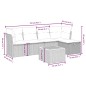 vidaXL 6-tlg. Garten-Sofagarnitur mit Kissen Schwarz Poly Rattan vidaXL 6-tlg. Garten-Sofagarnitur mit Kissen Schwarz Poly Rattan