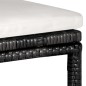 vidaXL 5-tlg. Gartenbar-Set mit Kissen Poly Rattan Schwarz vidaXL 5-tlg. Gartenbar-Set mit Kissen Poly Rattan Schwarz
