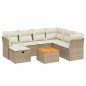 vidaXL 8-tlg. Garten-Sofagarnitur mit Kissen Beige Poly Rattan vidaXL 8-tlg. Garten-Sofagarnitur mit Kissen Beige Poly Rattan