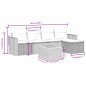 vidaXL 6-tlg. Garten-Sofagarnitur mit Kissen Grau Poly Rattan vidaXL 6-tlg. Garten-Sofagarnitur mit Kissen Grau Poly Rattan