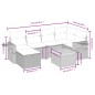 vidaXL 7-tlg. Garten-Sofagarnitur mit Kissen Schwarz Poly Rattan vidaXL 7-tlg. Garten-Sofagarnitur mit Kissen Schwarz Poly Rattan